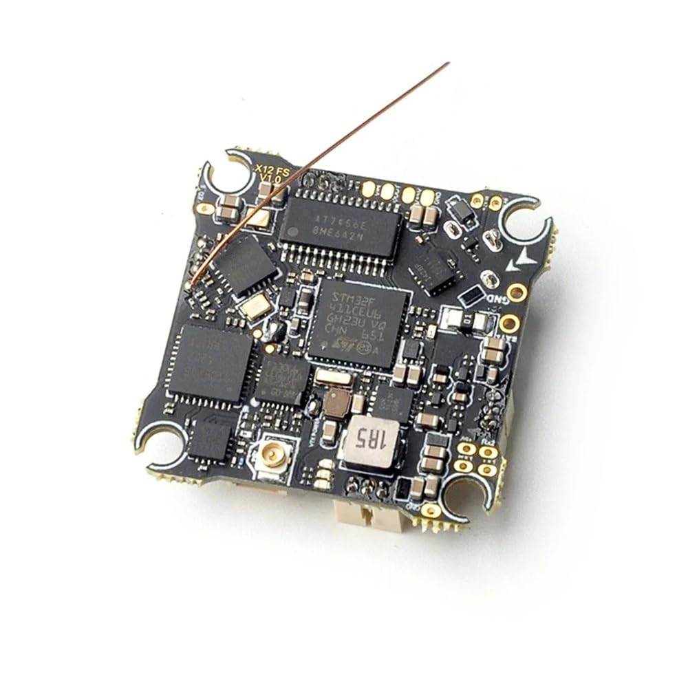 X12 AIO 5 w 1 OSD kontroler lotu 1-2S BLHELIS 12A ESC OPENVTX 400mW odpowiedni do RC FPV Tinywhoop Wykałaczki Drone (X12 ELRS)