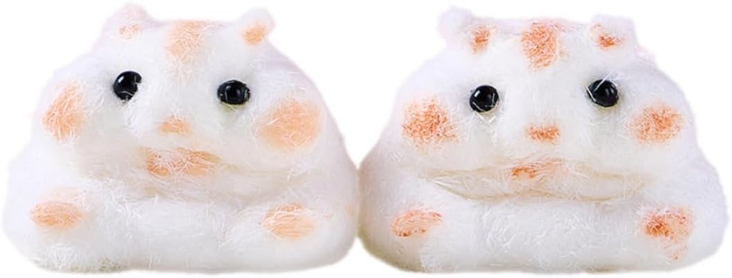 Hamster Squishy Squeeze Toy, Kawaii Stress Relief Fidget Sensory, Soft Silicone Squeeze Gifts for Kids Adults Party Favors (Set)