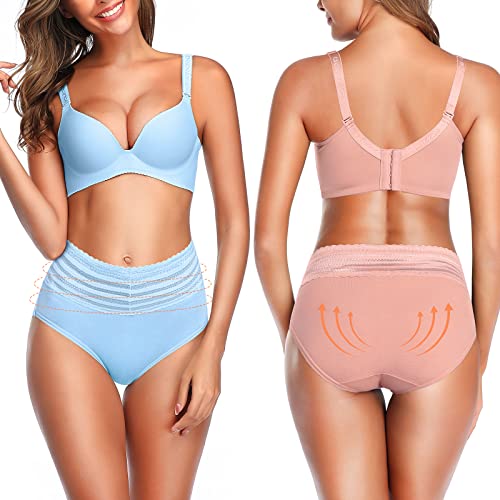 Image of UMMISS Womens Underwear,Cotton High Waist Underwear for Women Full Coverage Soft Comfortable Briefs Panty Multipack