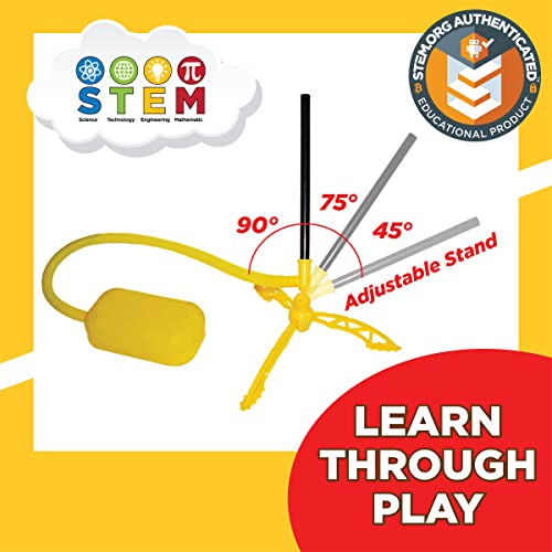 Stomp Rocket Original Stunt Plane Refill - 1 Wildcat Plane Only - Performs Crazy Tricks - Perfect Indoor And Outdoor Toy And Gift For Boys Or Girls Age 5+ Years Old - Active Stem Play #TOP4