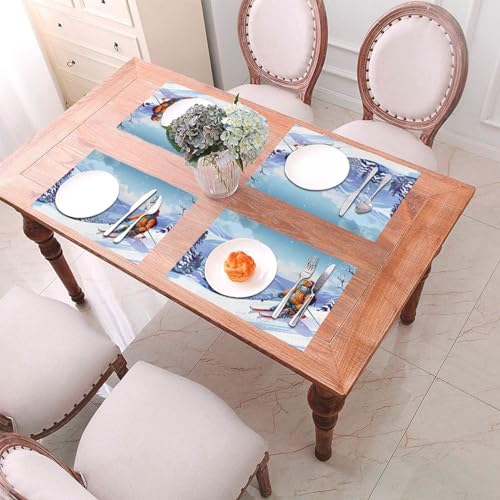 Sets de table tissés en PVC au design texturé élégant pour réception - 8