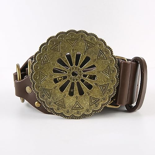 Brown Waist Chain Beautiful Cowgirl Belt For Women Prom Banquet Club Party For Jeans Dresse Club Bar Multiple Rings Punk Belt2