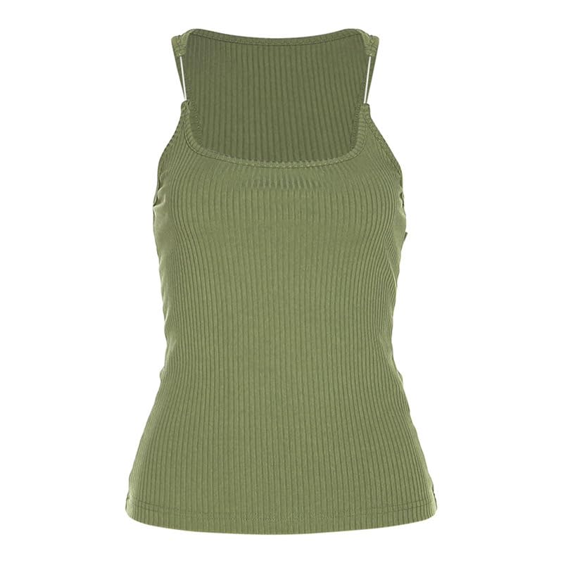2PCS Invisible Strap Tank Top, Y2k Tank Top, Trendy Going out Tops for Women, Aesthetic Tank Tops