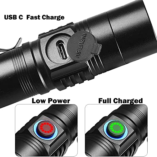 Ausbond Uv Flashlight for Rocks and Minerals,Gemstones,Uranium Glass,Blood Tracking Black Light for Night Hunting Deer High Power Short Wave/Long Wave 365nm Uv Light (10W with Clip) by Ausbond - Image 3