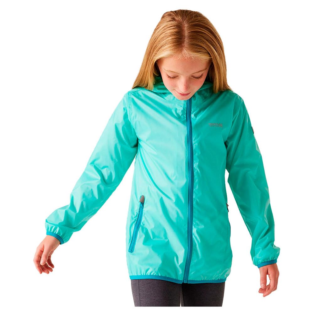 Regatta Kids Lever II Jackets Waterproof Shell Packaway, Breathable & Durable - Perfect for Outdoors, Walking, Hiking & Camping
