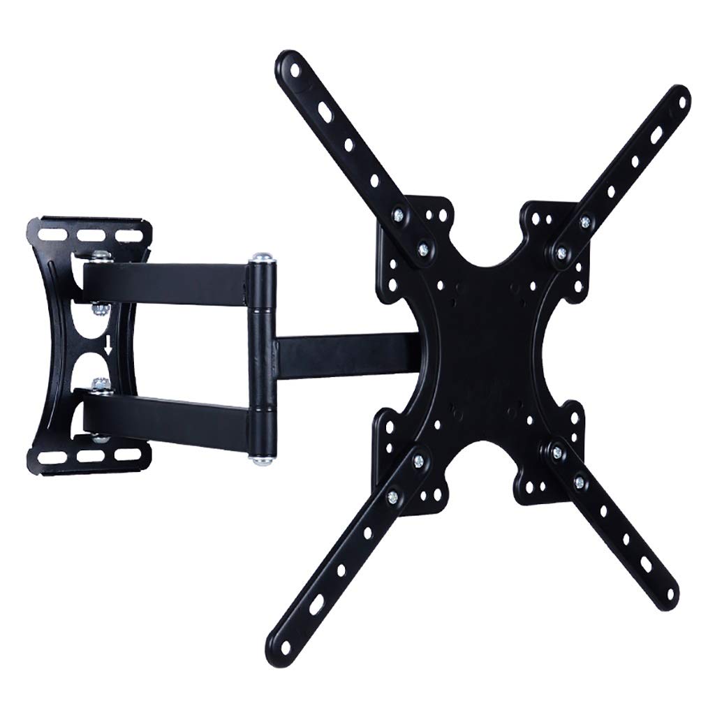 Support TV LCD mural télescopique universel pour écran 32 pouces avec rotation gauche droite
