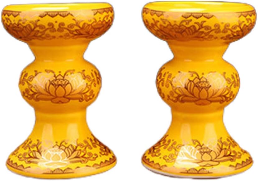Decorative Lighting Oil Lamp Buddhist Temple Lamp Offering Buddha Lamp Butter Lamp Holder Lotus Lamp Candle Holder for Light Buddha Lamp at Home