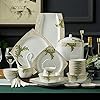 Enhance Your Table: Buy the Elegant 58-Piece Bone China Dinnerware Set for Weddings and Gatherings – COUIVQA