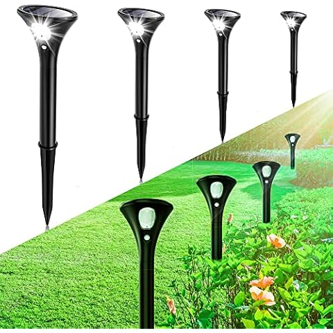 ARTINABS Solarlampe für Außen, Solarleuchten Garten LED mit Bewegungsmelder 2 Modi IP65 Wasserdicht Wegeleuchten Auto Ein/Aus Cover
