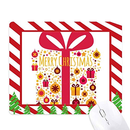 Tapis de souris canne de Noël transparent pour cadeau de fête tendance