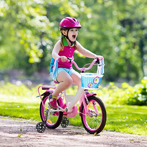 WIOSEIOC Rodas de treinamento de bicicleta, estabilizador ajustável de roda silenciosa com flash mai