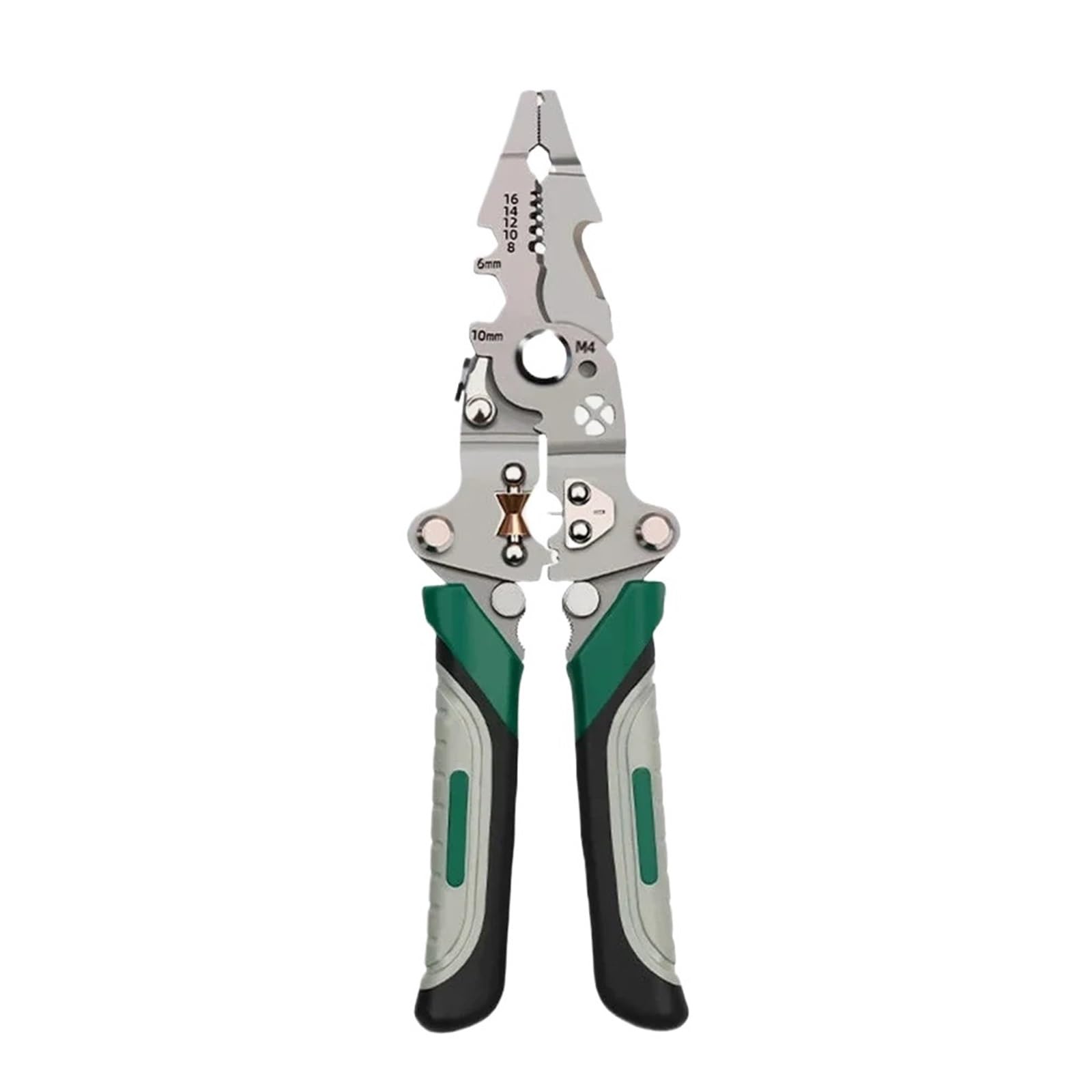 Bnvewr Wire Stripper Hydraulic Crimping Tool, Foldable Multifunctional Stripping Pliers Crimper Crimping Tool For Electricians Home Diy