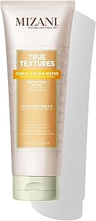 Mizani True Textures Perfect Coil Oil Gel - Curly Hair Gel for Wash and Go Styles, with Olive & Coconut Oil, Anti Frizz, Silicone-Free, No Drying Alcohols, Paraben-Free