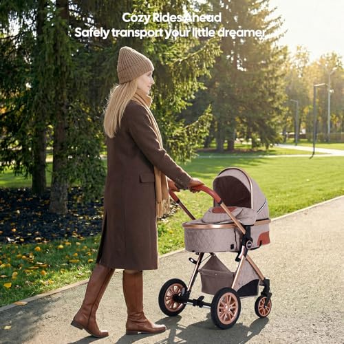 Image of Cochildor DuraFlex 2 in 1 Baby Stroller, Foldable Travel Stroller