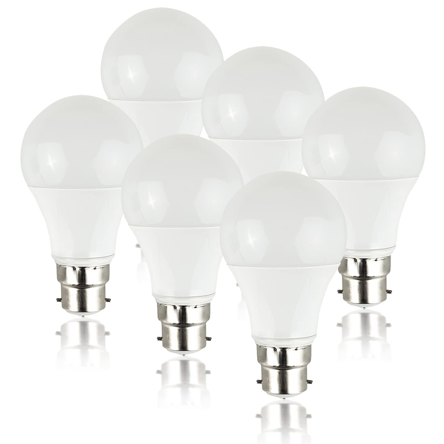 ValueLights B22 6W LED Light Bulbs - 6 Pack