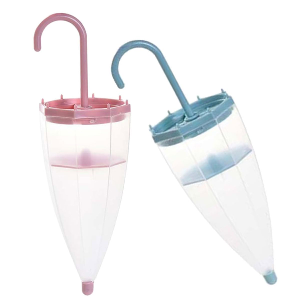 Dispositivo Deumidificatore Armadio 2 Pezzi a Forma di Ombrello con Alta Assorbenza Umidità e Design Appendibile in Materiale Abs e Silicone per Uso Domestico