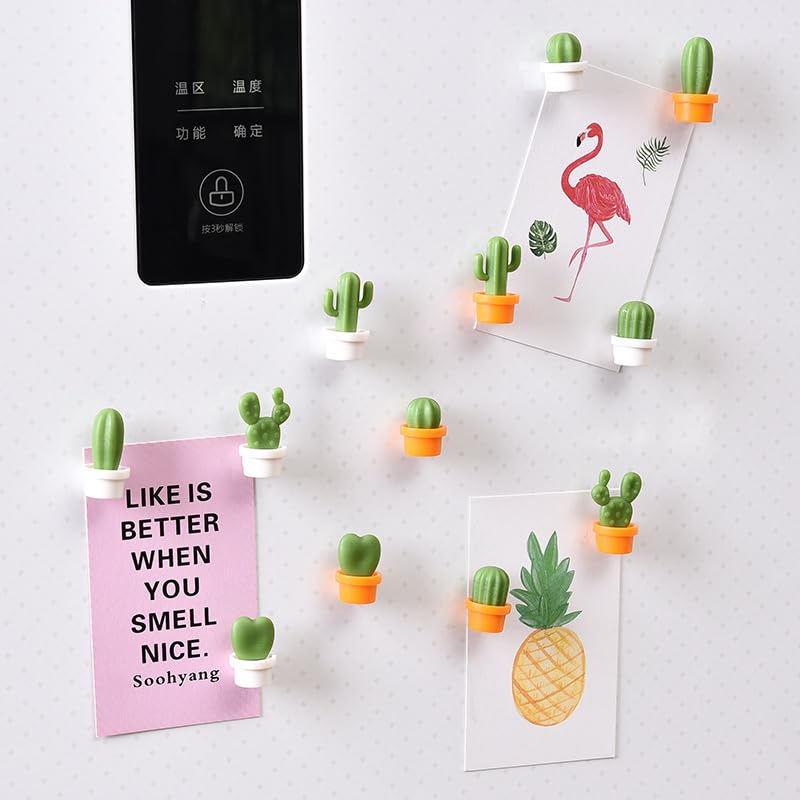 6 imanes decorativos para refrigerador de plantas suculentas miniatura 2