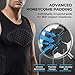 Eicolorte Adult Padded Compression Shirt Training Vest (4-Pad) Sleeveless T-Shirt Ribs, Back Protector Tank- Football Soccer Basketball Hockey Protective Gear