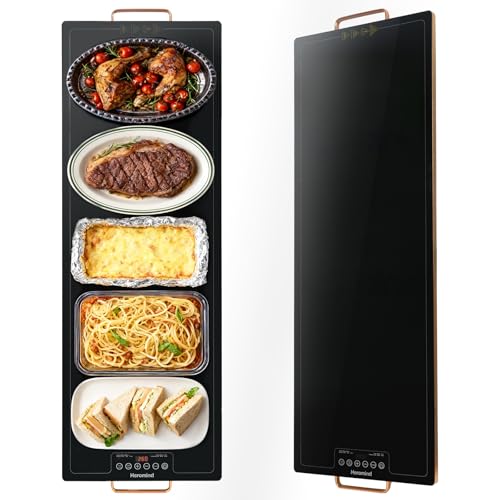 Heromind Wärmeplatte 100x35 cm, 450W Elektrische Warmhalteplatte, Touch-Bedienung, Für Großküchen & Catering, Langlebiges Design Heromind Wärmeplatte 100x35 cm, 450W Elektrische Warmhalteplatte, Touch-Bedienung, Für Großküchen & Catering, Langlebiges Design