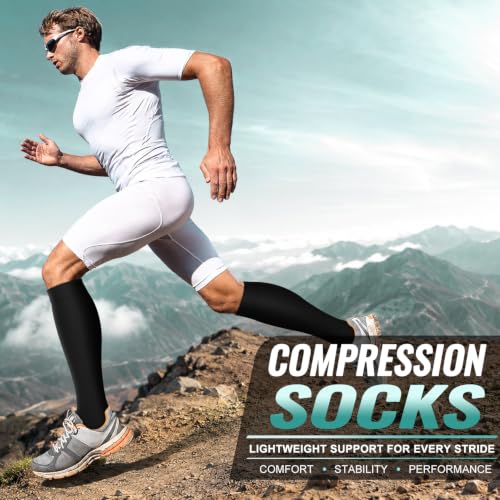 Image of 3 Pack Medical Compression Sock-Compression Sock For Women and Men Circulation -Best for Running,Nursing,Athletic Sports