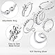 SNONESIY 5 Stück Anti Stress Ring,Fidget Ring,Anxiety Ring,Offenverstellbar Stress Ring Unisex Antistress Ring,mit Kugeln Stress Ringe Zum Drehen Geschenke für Freunde und Familie