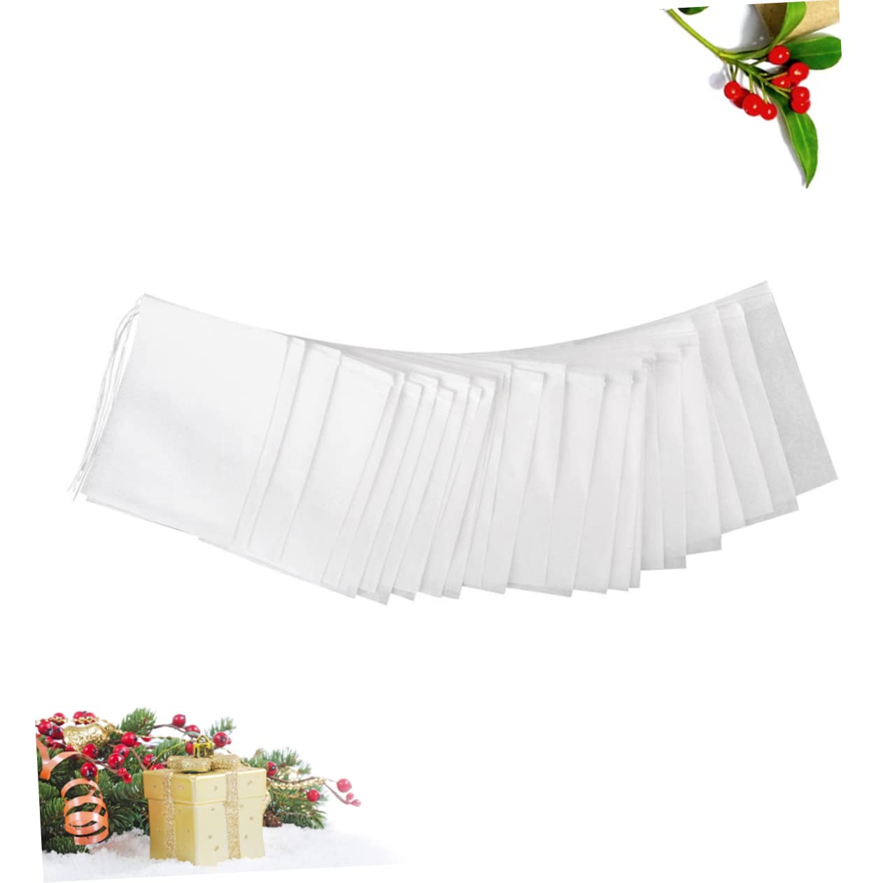 Cabilock 3 Juegos De Bolsitas De Té Vacías Con Filtro Para Hierbas Sueltas Bolsitas De Papel Con Cordón 200 Unidades X 3