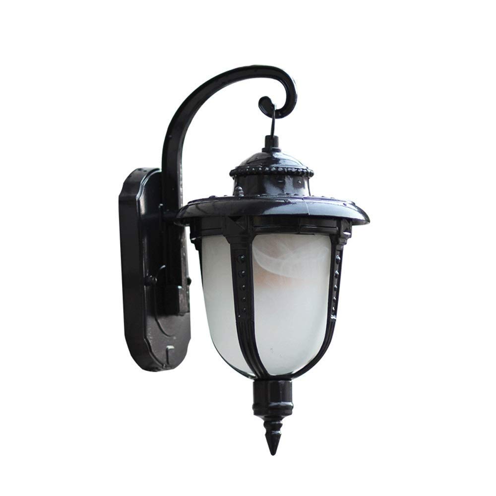 Applique murale extérieure étanche noire Victoria E27 luminaire de jardin et villa