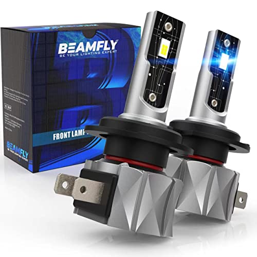 H7 LED Bombillas 12000LM, BEAMFLY Lampara Faros Delanteros Coche 60W 6000K Luces Blancas