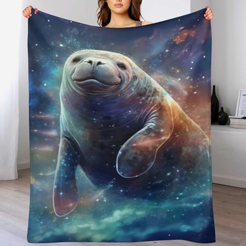 Couverture lamantin en flanelle douce de qualité supérieure pour lit - 2