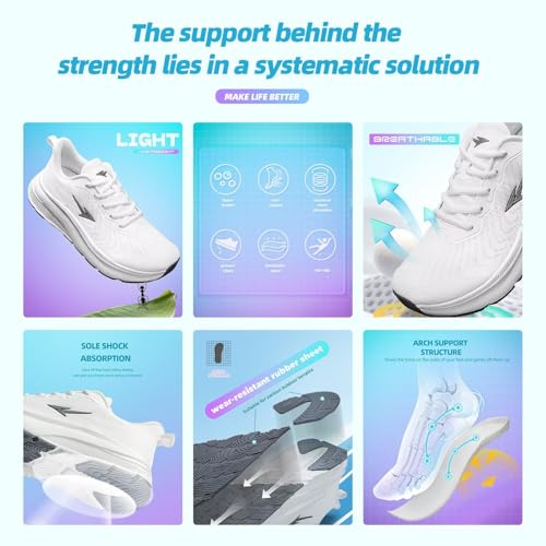 Image of Men's Wide Toe Walking Shoes Casual Trail Running Sneakers Cross-Trainer Tennis Non Slip Athletic Gym Workout Soft Sole