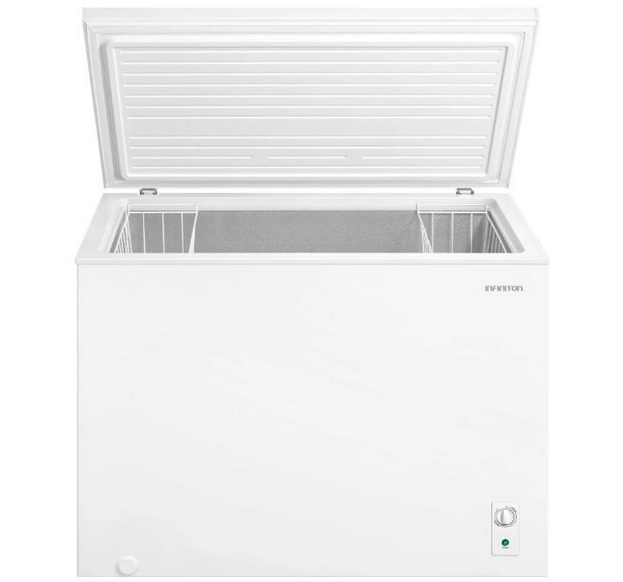 Infiniton Arcon Congelatore CH-30H85BEH, 293 litri, funzione FAST FREEZING, funzione STAND BY, regolazione in altezza, E, bianco, compressore silenzioso design