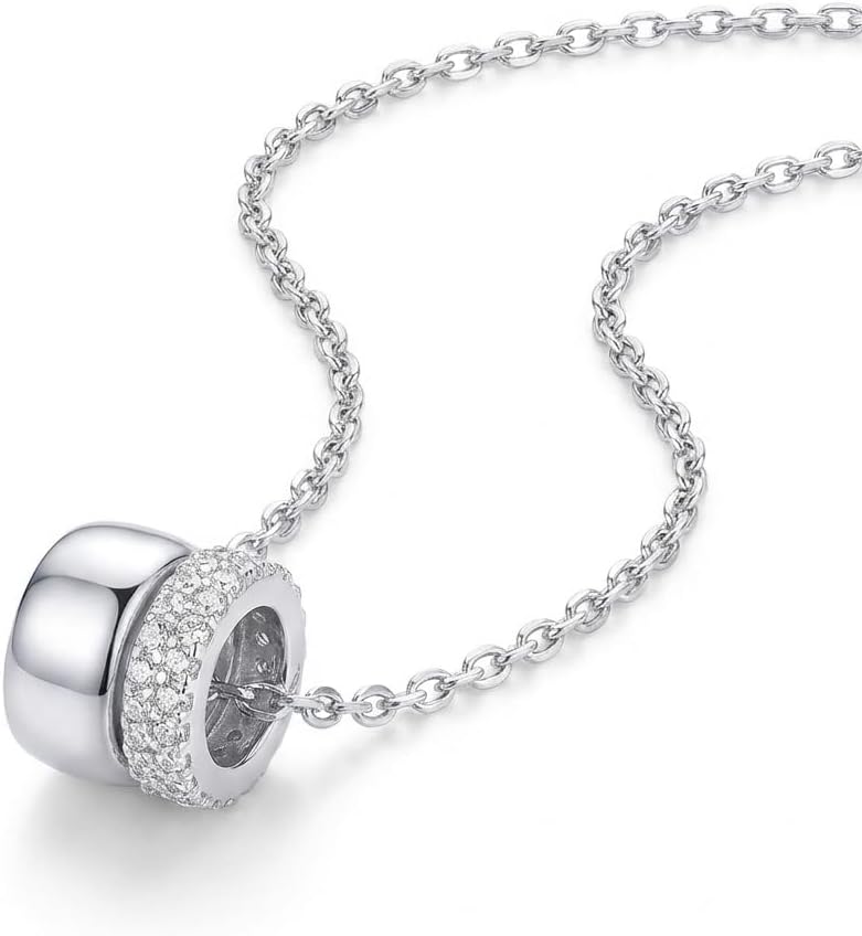 Dainty Interlocking Pendant Necklace for Women - Elegant CZ Jewelry, Minimalist Charm for Layering, Gift for Her, Anniversary, Birthday