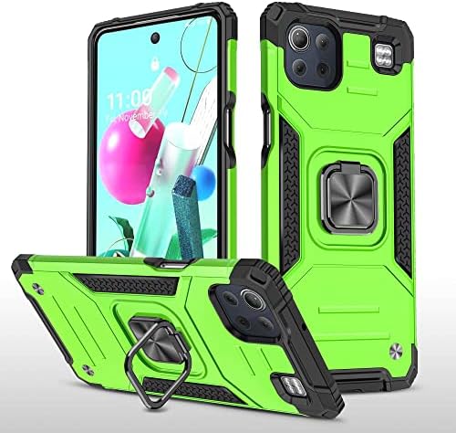 Case Cover Bundles Compatible with LG K92 5G Holder Phone Case PC and TPU Phone Case Case Strong shock proof protective case Two layer protective phone case Back cover Phone Case ( Color : Green )