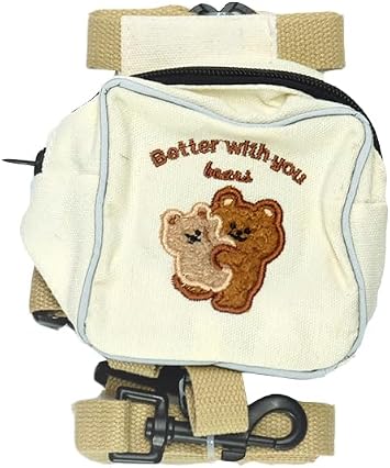 Dog Backpack Harness Leash Set M