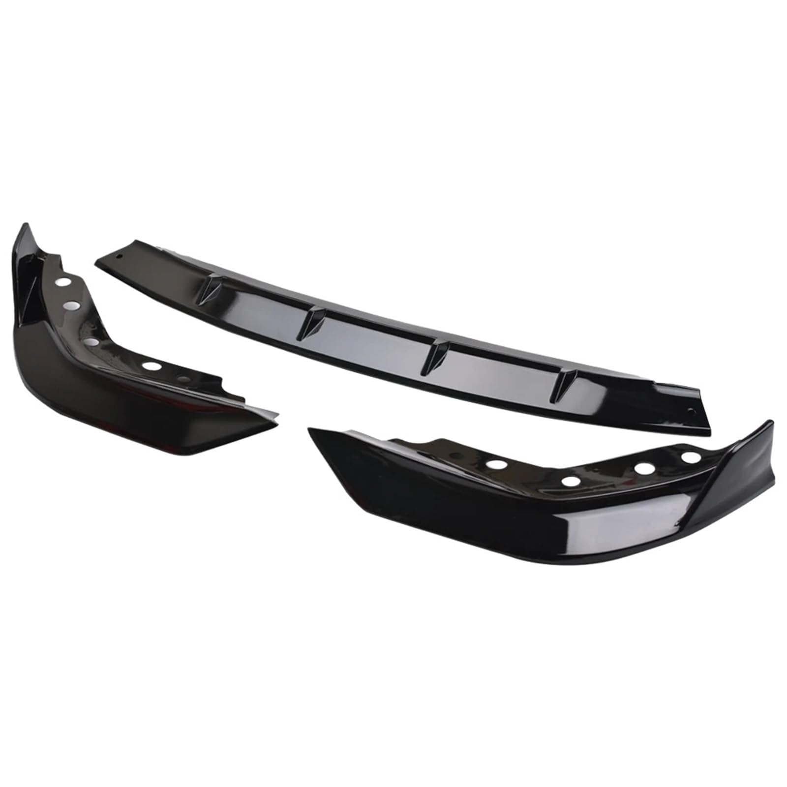 Kompatybilny z 19-22 BMW G20 serii 3 330i M Sport M340i błyszczyk przedniego zderzaka Black-3PC