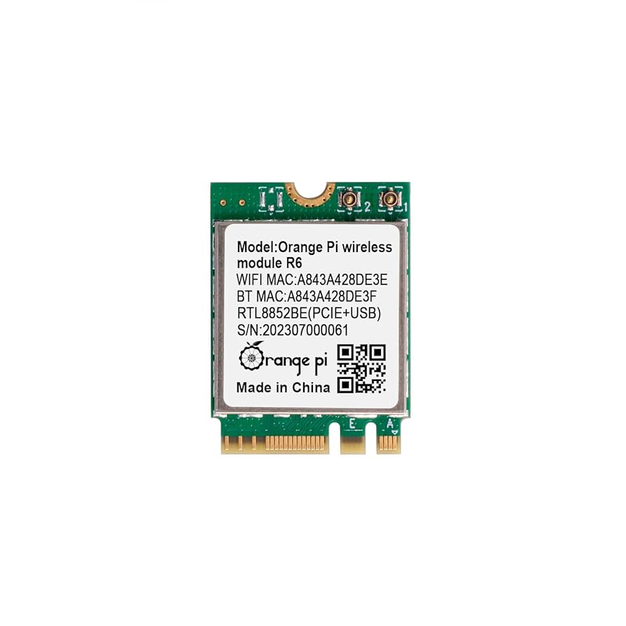 OrangePi5 4G SSD128G Wifiアダプタ Amazon.com: Orange Pi 5 Plus WiFi 6 Module Wireless Card