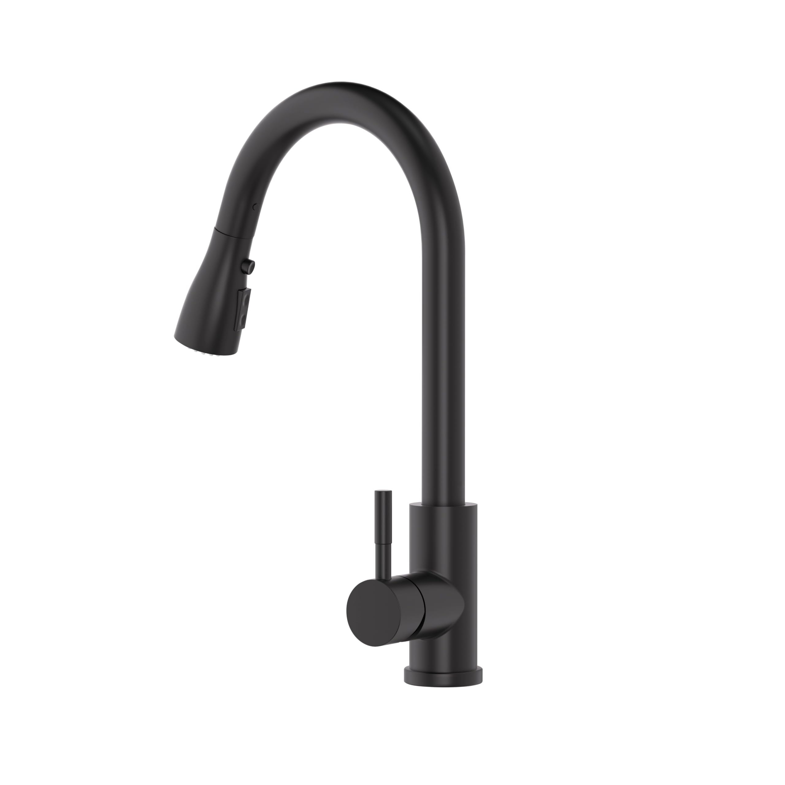 Kitchen Faucet Black, SEMANEY high Pressure Kitchen Faucet extendable, 3 Functions Single Lever Kitchen Sink Faucet, 360° Swivel Faucet Mixer tap Kitchen, Stainless Steel