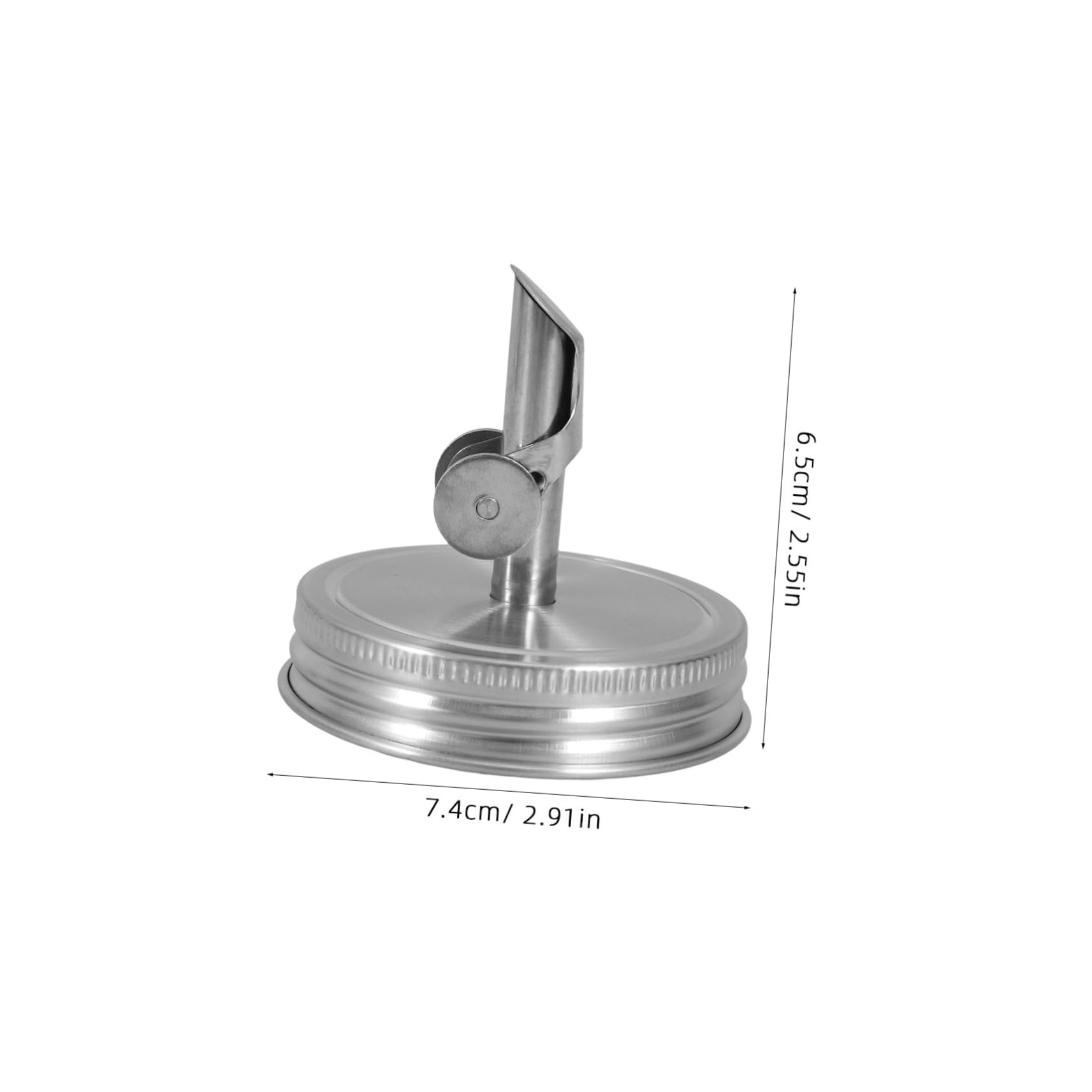 Couvercle Verseur Automatique En Inox 304 Pour Bocal - Diamètre 70 Mm - Pour Huile, Vinaigre, Sirop - Fermeture Automatique, Pratique Et Anti-gouttes - 10