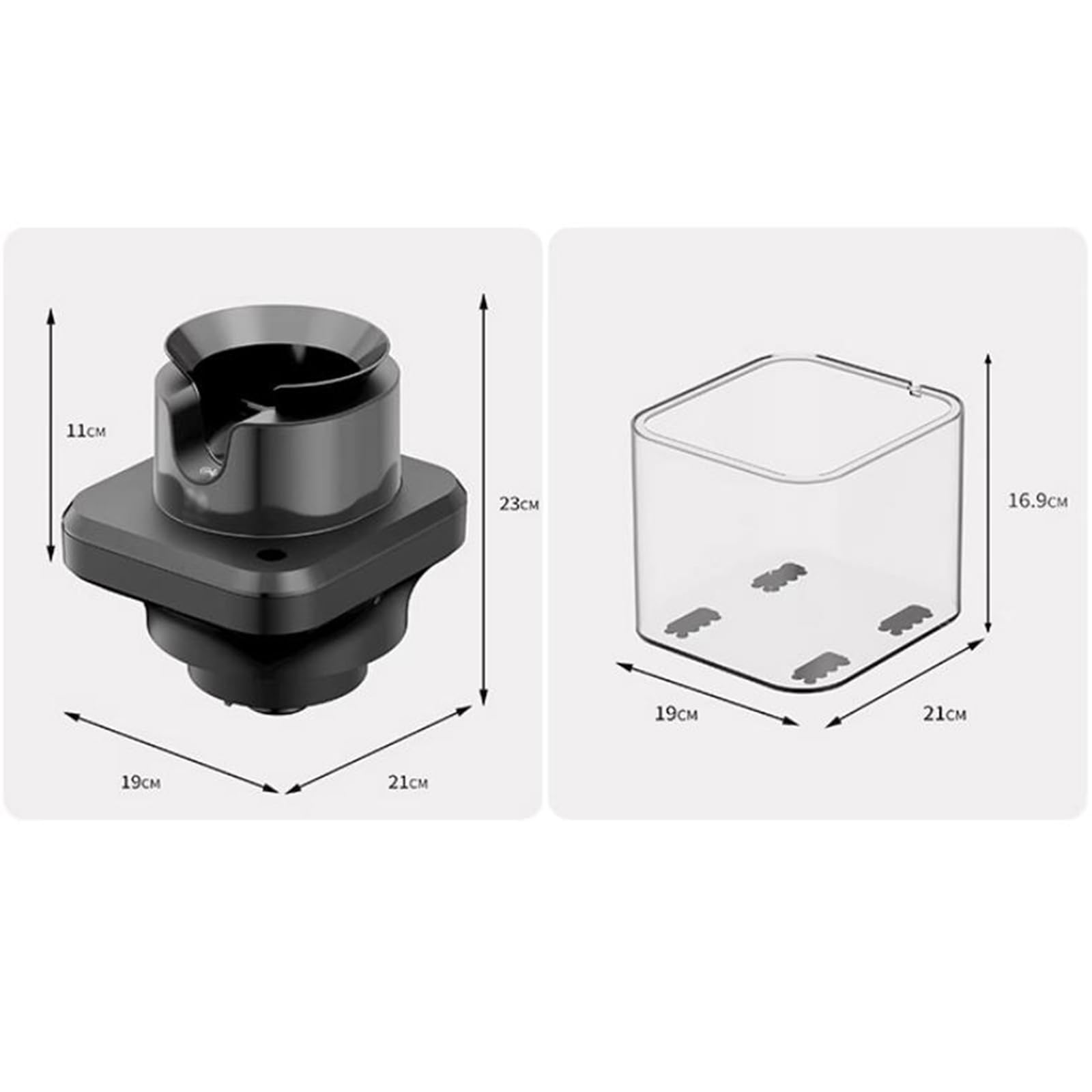 Limpiador eléctrico de portafiltros de café, máquina de limpieza automática de 58 mm con 3 cabezales de cepillo de arco para el hogar, cafetería, restaurante