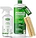Produktbild PRINOX® 1000ml Grünbelagentferner inkl. Scheuerbürste I EXTREM STARK I 1:40 Konzentrat I Terrasse, Dach, Fassade Reiniger mit Langzeitwirkung I Chlorfrei & Säurefrei gegen Algen, Flechten I Made in DE