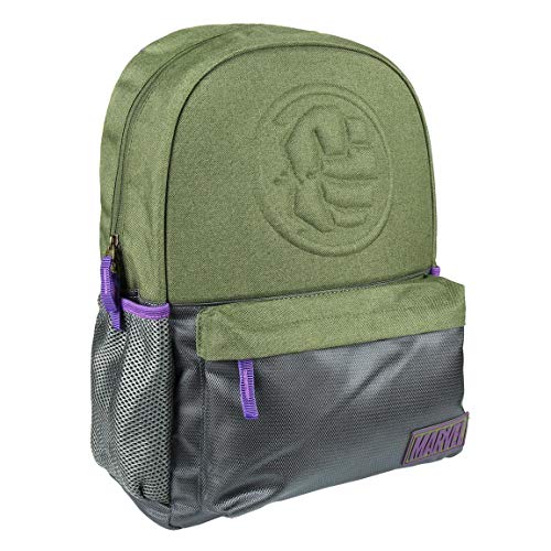Artesania Cerda Avengers Hulk: Mochila Escolar  44 cm  Verde