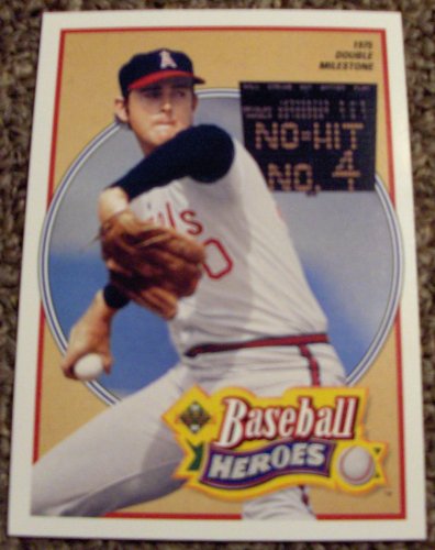1990 Upper Deck Nolan Ryan # 12 MLB Baseball Heroes Card at
