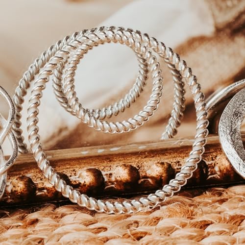 Handmade Pewter Scarf Rings - Metal Clip for Women Scarves2