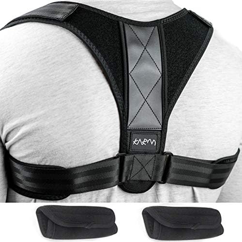 Adjustable Back Corrector, Padded Clavicle Posture Corrector Brace - Best Support Back Straightener for Collarbone, Scapula, Shoulder Blade, Hunchback. for Women, Men, Kids & Plus Size (L/XL)