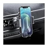 BELOMI Car Phone Mount, Car Air Vent Cellphone Holder, 360° Rotation Adjustable Mobile Phone Bracket, Hands Free Phone Cradle Compatible with iPhone 14 13 12 Pro Max Android Smartphones (Gray)