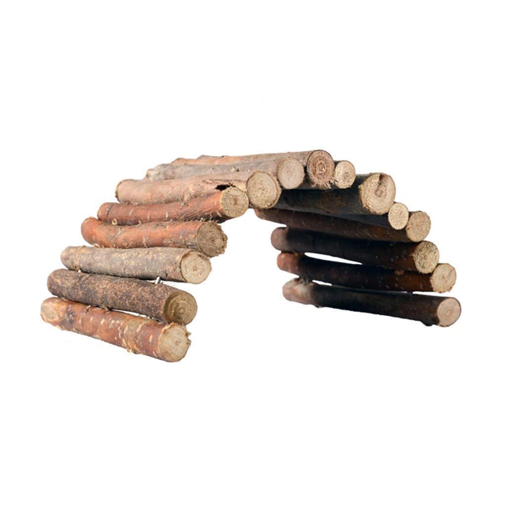 Escondite de Madera, Caja de Cueva para Reptiles y Acuario de Anfibios, decoración de Esquina de hábitat, escondites de Tortugas, Serpientes y lagartos, Accesorios, Adornos (51 * 30cm)