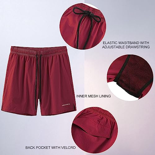 Image of HODOSPORTS Mens Swim Trunks 7 inch Quick-Dry Swim Shorts with Mesh Lining and Pockets