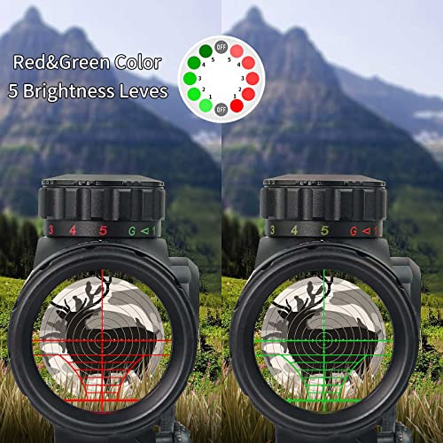 Beileshi 3-9X40 Eg Optical Rifle Scopes With Red Green Illuminated Rangefinder Reticle 20Mm Mounts #TOP3