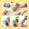 JOYIN 4 Pack Juguetes Fidget de Cono Imposible, Color Pastel Impresión 3D de Cono Espiral Flexible Pirámide Imposible Passthrough Juguetes Fidget para Alivio del Estrés, Regalos para Niños y Adultos en el Aula 8