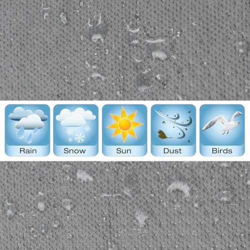 Image of Motor Trend Large Truck Car Cover Waterproof All Weather, Heavy Duty Car Cover Protection UV Rain Snow, Universal Fit Car Cover For Automobiles Pickup Trucks, Outdoor Indoor Cover For Trucks - 250 inch(L)